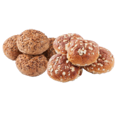 Lodewijker mueslibollen of volkoren meergranenbollen